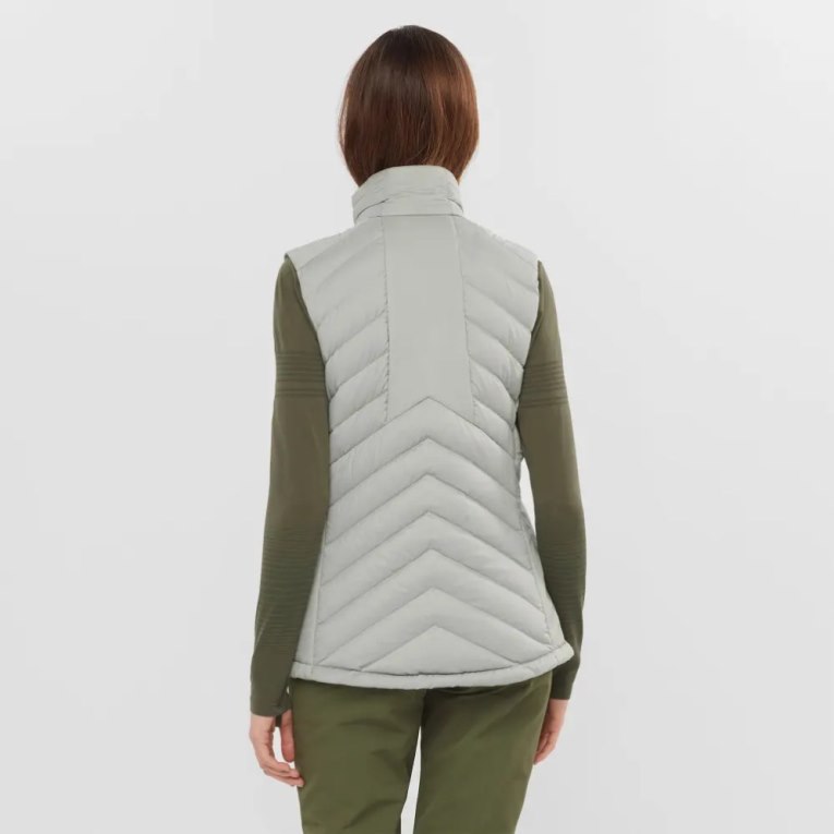 Light Grey Salomon Essential Xwarm Down Women's Vest | PH 76051I